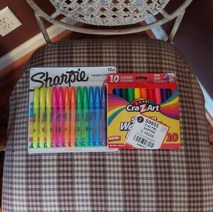 MOM & MINI Sharpie and Cra-Z-Art Marker Set! Highlighters & Washables NWT SETS